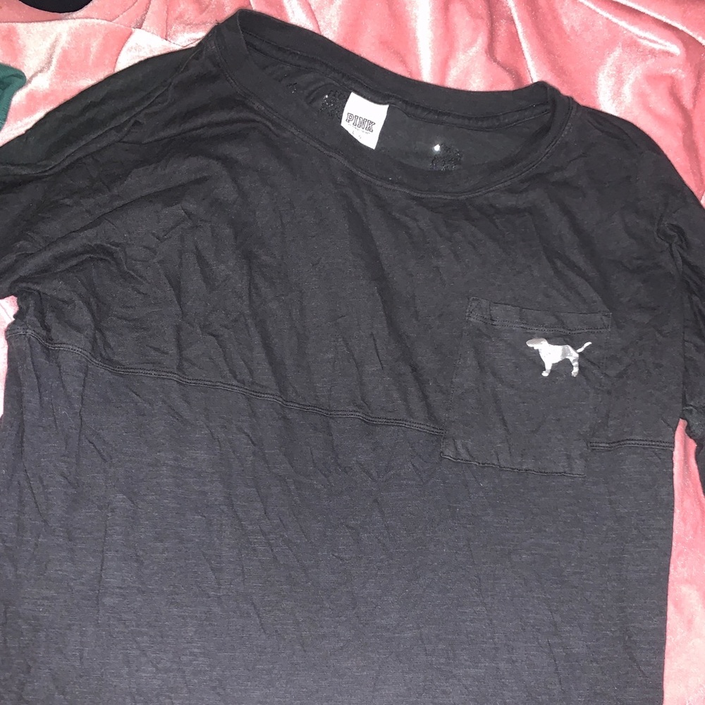 Black long sleeve Victoria secret t-shirt